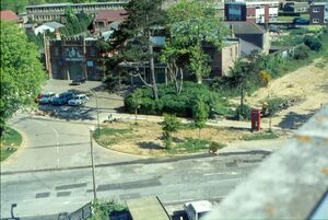 Drill Halls from Fire Tower c1972.jpg